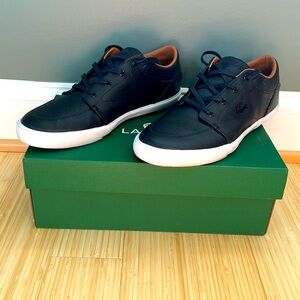 SOLD Lacoste Men's Bayliss Vulc PRM Shoe, Black on Black, 10.5 M US